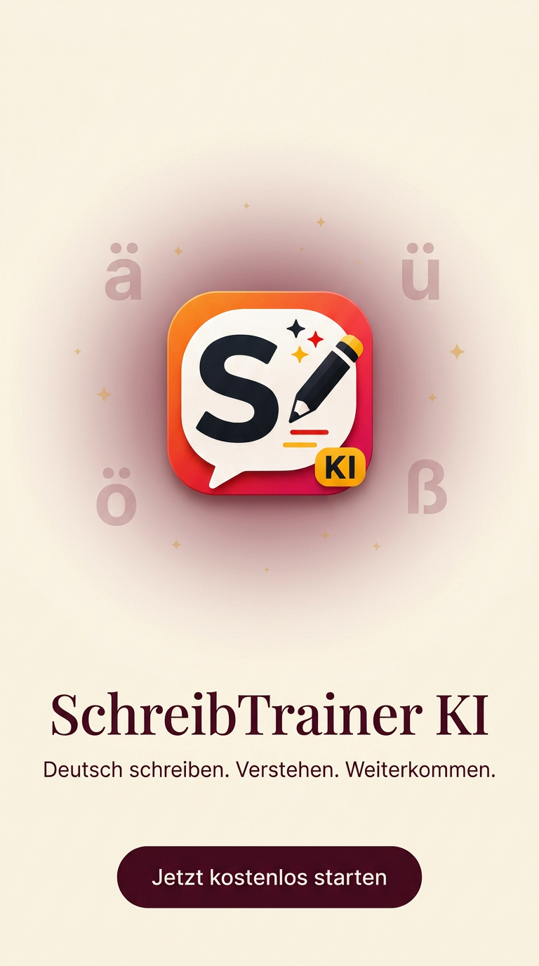 SchreibTrainer KI – dein Coach für besseres Deutsch.